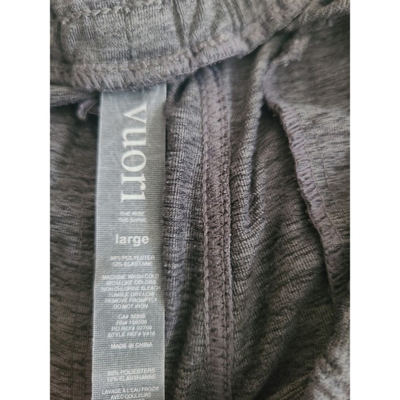 Vuori Mens Sunday Performance Jogger Charcoal Heather Size Large Zip Pockets - Picture 4 of 16